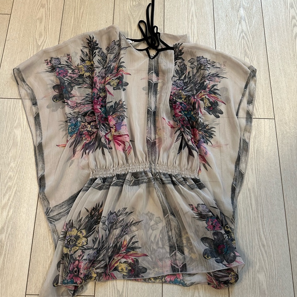 Floral Sheer Women's Top